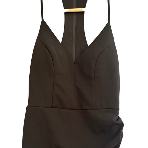 NWT B. Smart Black Bodycon Dress Tulip Hem Racerback Juniors Size 7 HOCO - Picture 7 of 15